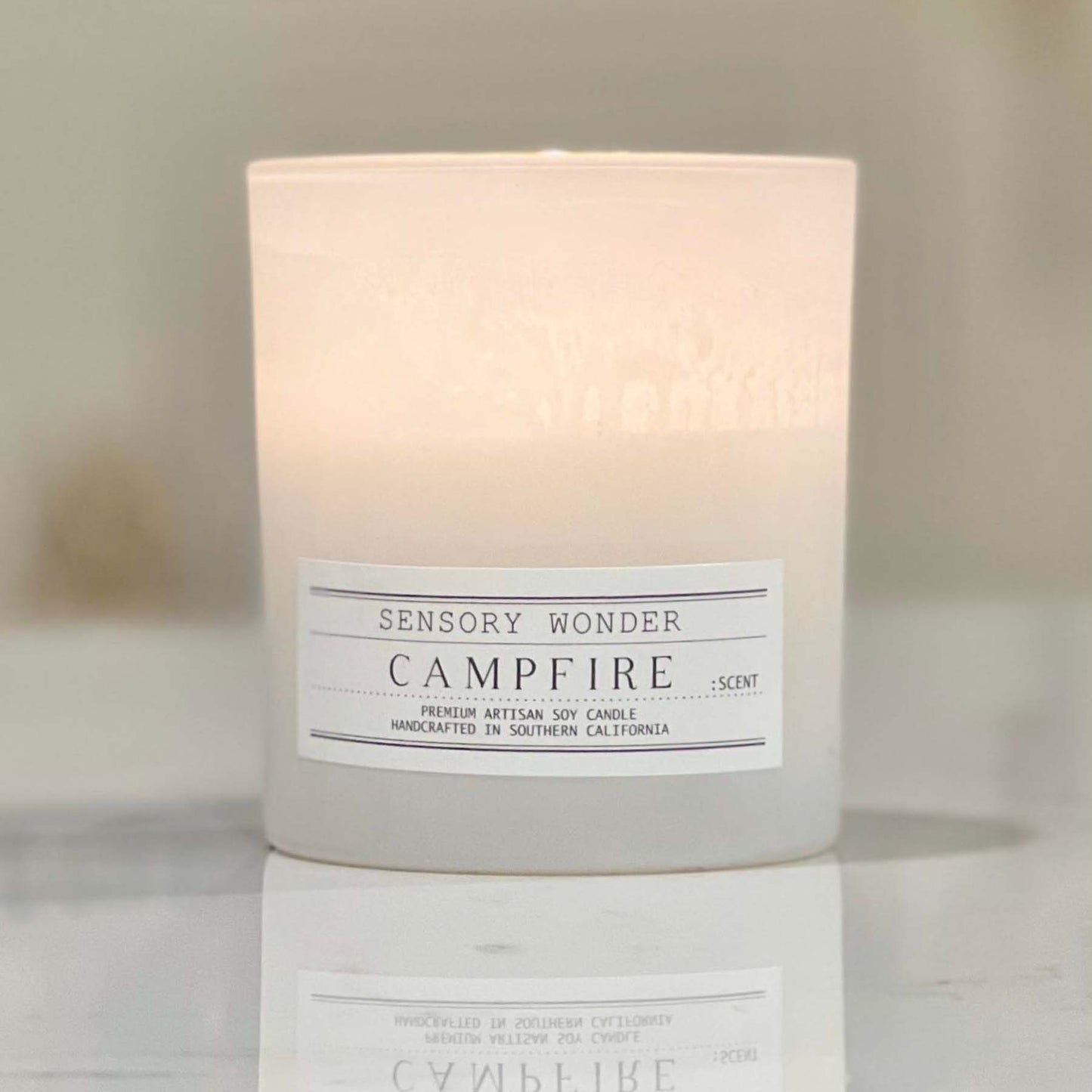 8oz. White Matte Glass - Single Wick Candles