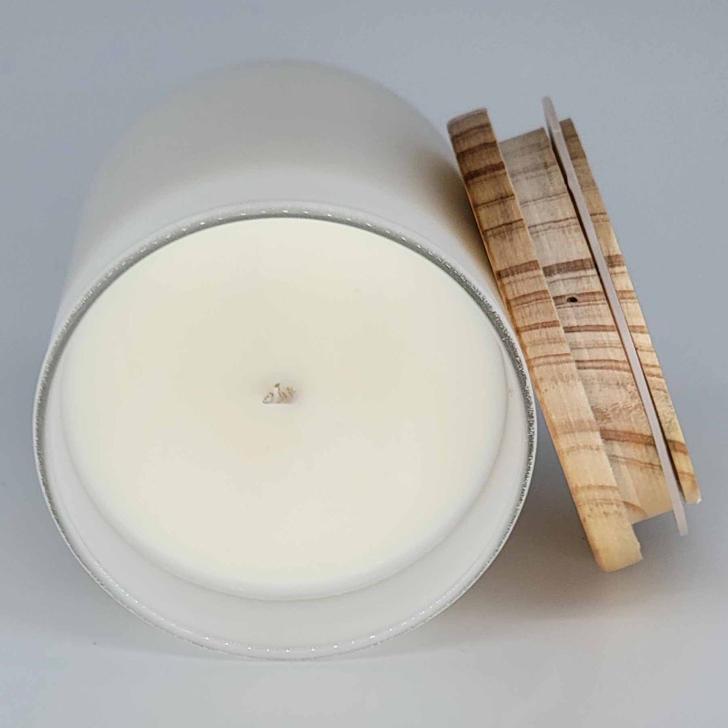 8oz. White Matte Glass - Single Wick Candles