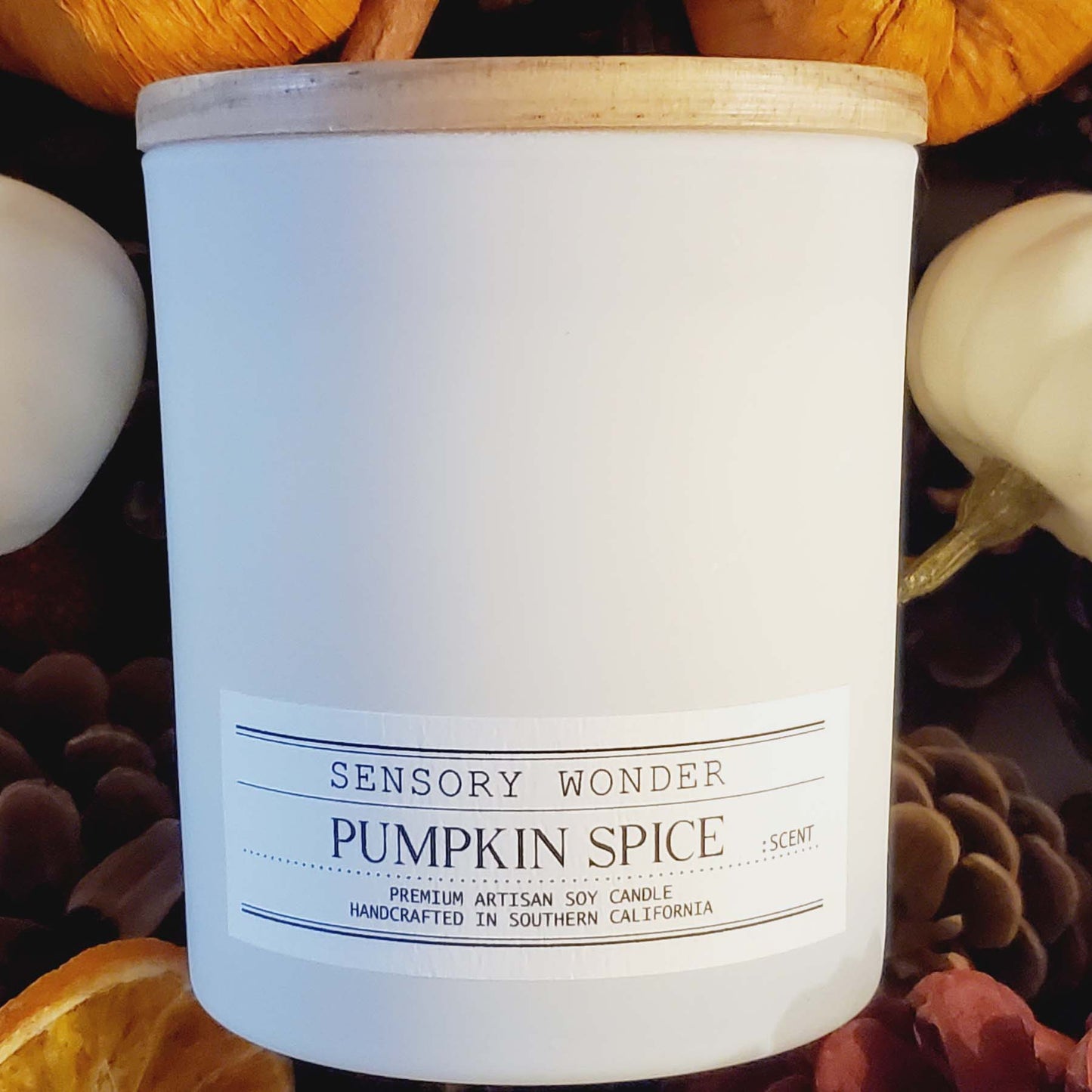 8oz. White Matte Glass - Single Wick Candles
