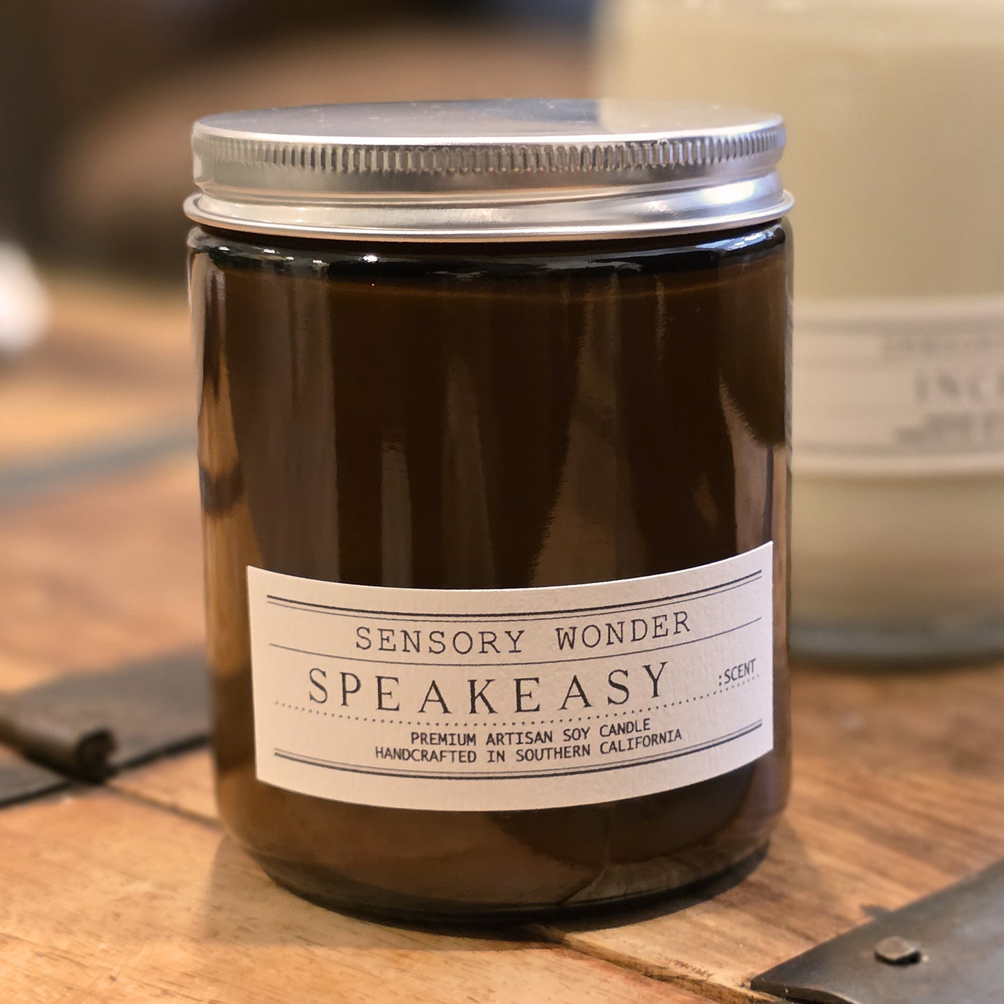 7.oz Amber Glass - Single Wick Candles